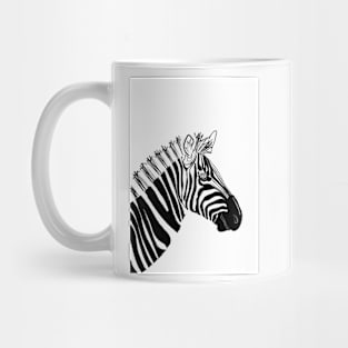 Monochrome Zebra Mug